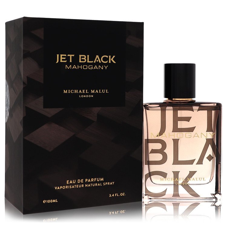 Jet Black Mahogany Cologne by Michael Malul 3.4 oz Eau De Parfum Spray