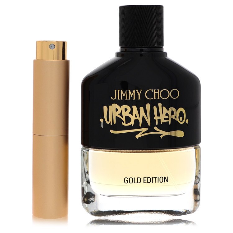 Jimmy Choo Urban Hero Gold Edition Cologne by Jimmy Choo Cologne 0.27 Oz Travel Spray