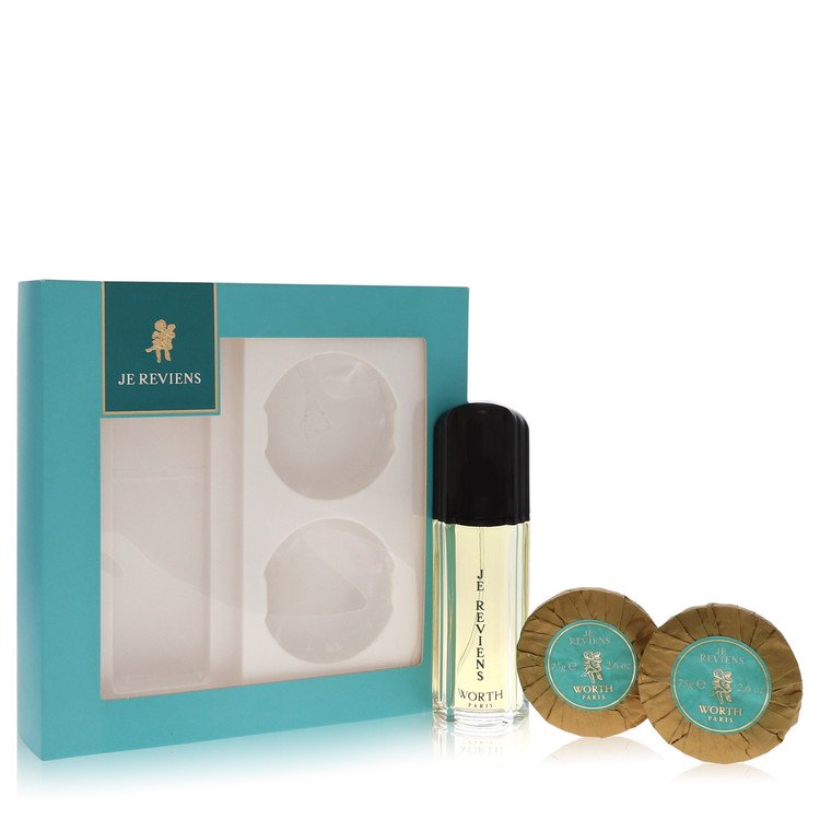 Worth Je Reviens Perfume Gift Set - 1.7 oz eau De Toilette Spray + 2 x 2.6 oz Soap Guatemala