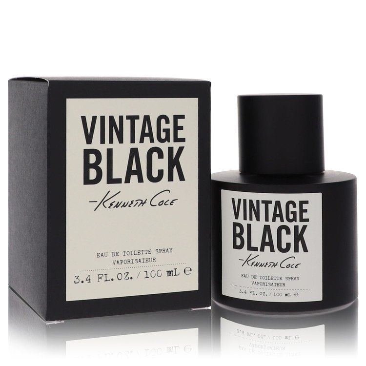 Kenneth Cole Vintage Black by Kenneth Cole Men Eau De Toilette Spray 3.4 oz Image