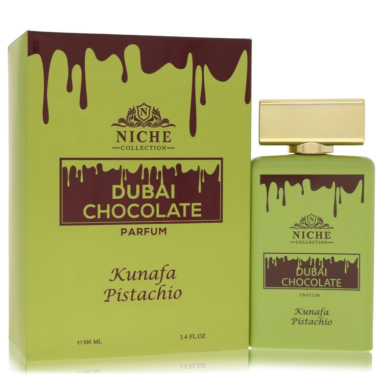 Khalis Niche Dubai Chocolate Kunafa Pistachio Cologne by Khalis Cologne 3.4 Oz Parfum Spray