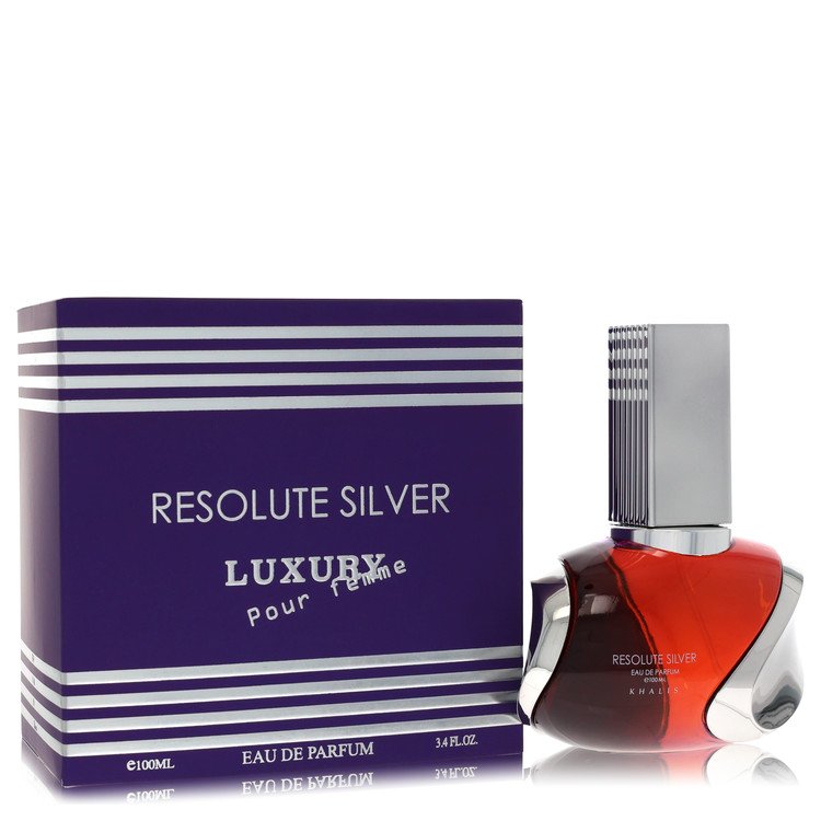 Khalis Resolute Silver Luxury Collection Perfume by Khalis Perfume 3.4 Oz Eau De Parfum Spray