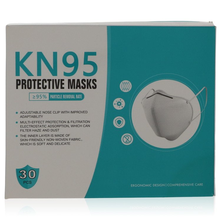 Kn95 Mask Perfume by KN95 1 size Thirty KN95 Masks, Adjustable Nose Clip, Soft non-woven fabric, FDA and CE Approved (Unisex)(30 slightly damaged)