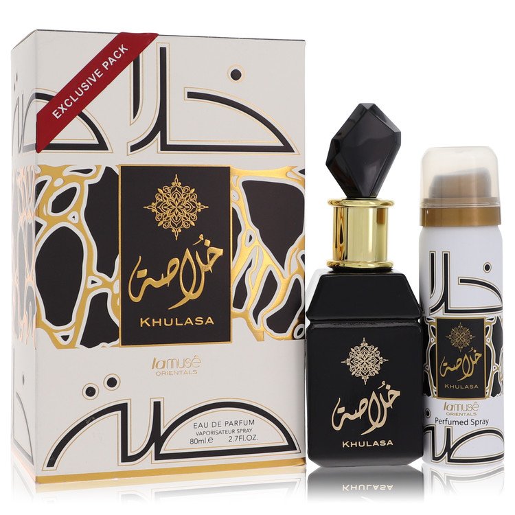 La Muse Orientals Khulasa Cologne by La Muse -- Gift Set - 2.7 oz Eau De Parfum Spray + 1.7 oz Perfumed Spray