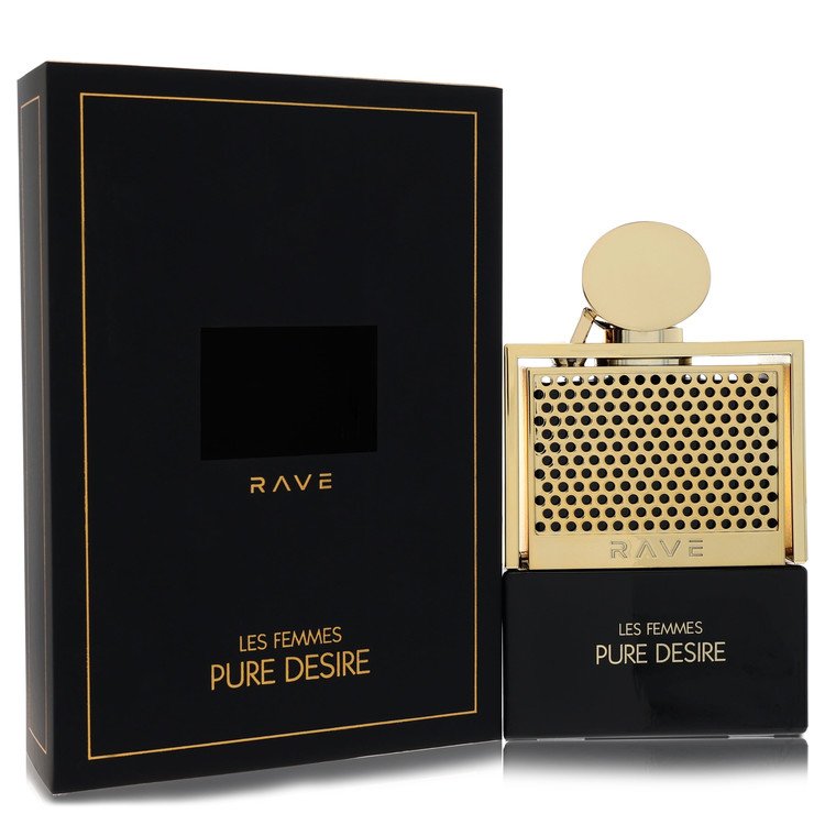 Lattafa Rave Pure Desire Gold Perfume by Lattafa Perfume 3.4 Oz Eau De Parfum Spray