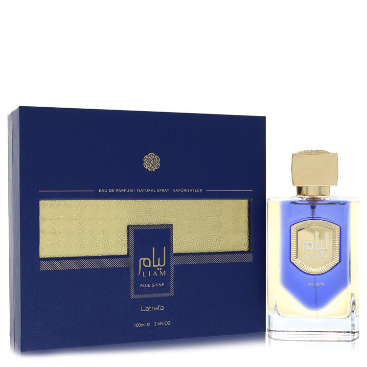 Lattafa Liam Blue Shine Cologne by Lattafa 3.4 oz Eau De Parfum Spray (Unisex)