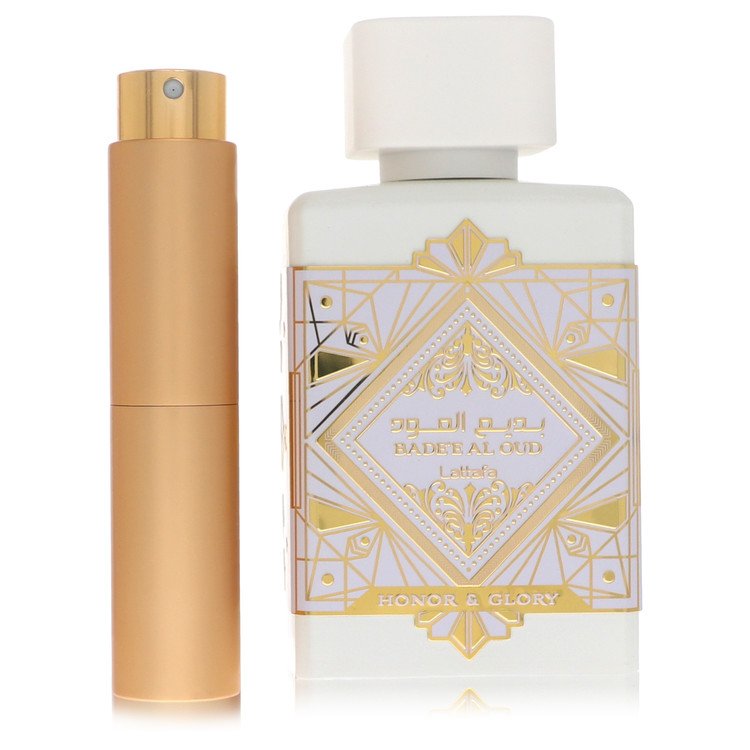 Lattafa Badee Al Oud Honor & Glory Cologne by Lattafa Cologne 0.27 Oz Travel Spray