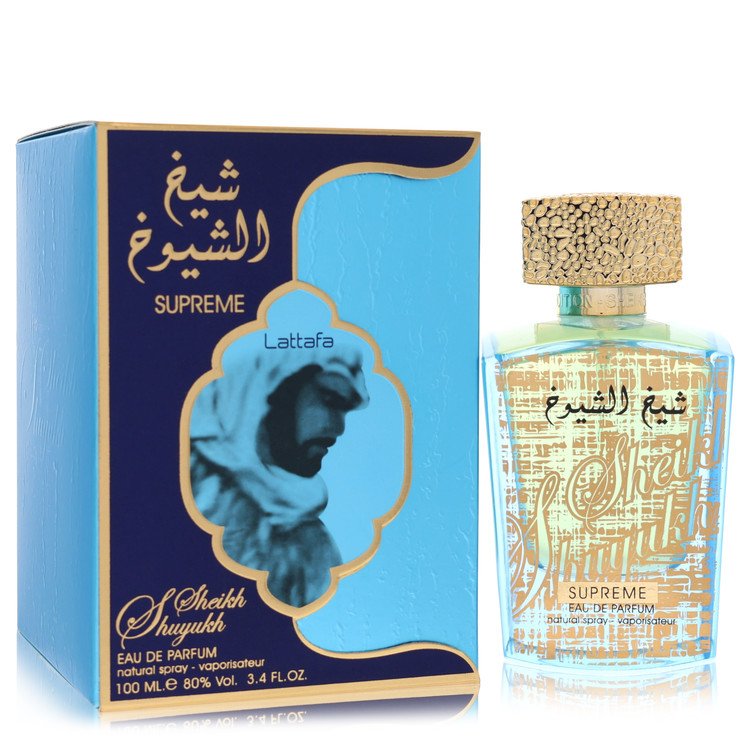 Lattafa Sheikh Al Shuyukh Supreme Cologne by Lattafa Cologne 3.4 Oz Eau De Parfum Spray (Unisex)