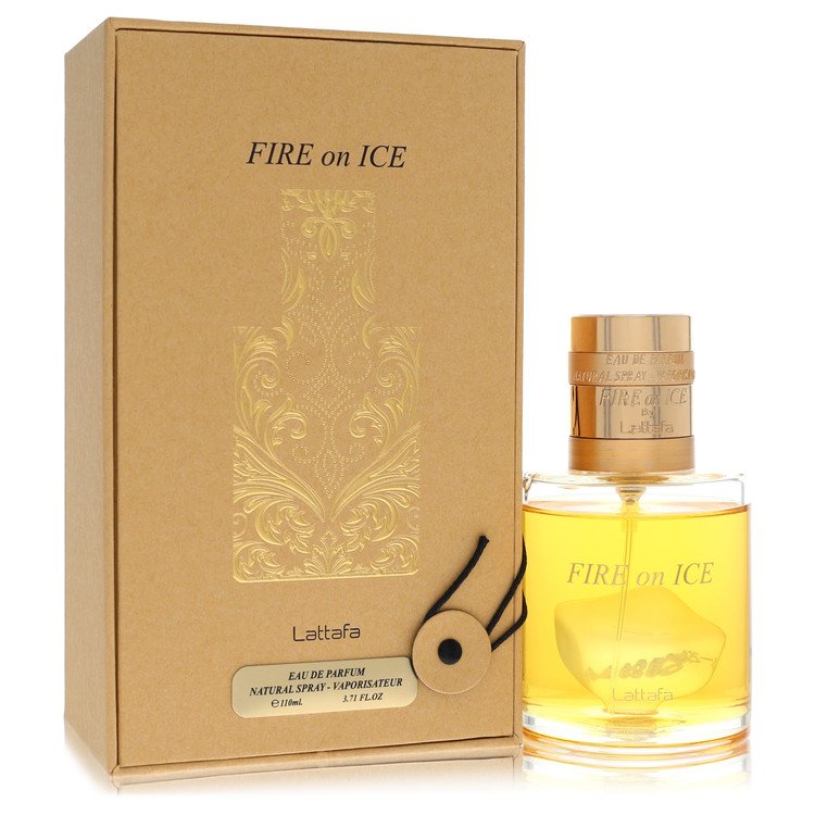 Lattafa Fire On Ice Cologne by Lattafa Cologne 3.7 Oz Eau De Parfum Spray (Unisex)