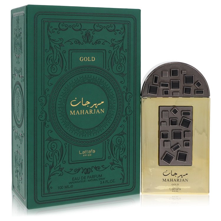 Lattafa Pride Maharjan Gold Cologne by Lattafa Cologne 3.4 Oz Eau De Parfum Spray (Unisex)