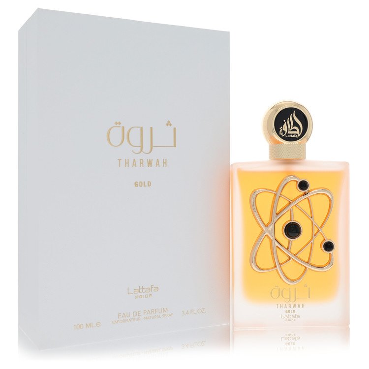Lattafa Pride Tharwah Gold Perfume by Lattafa Perfume 3.4 Oz Eau De Parfum Spray