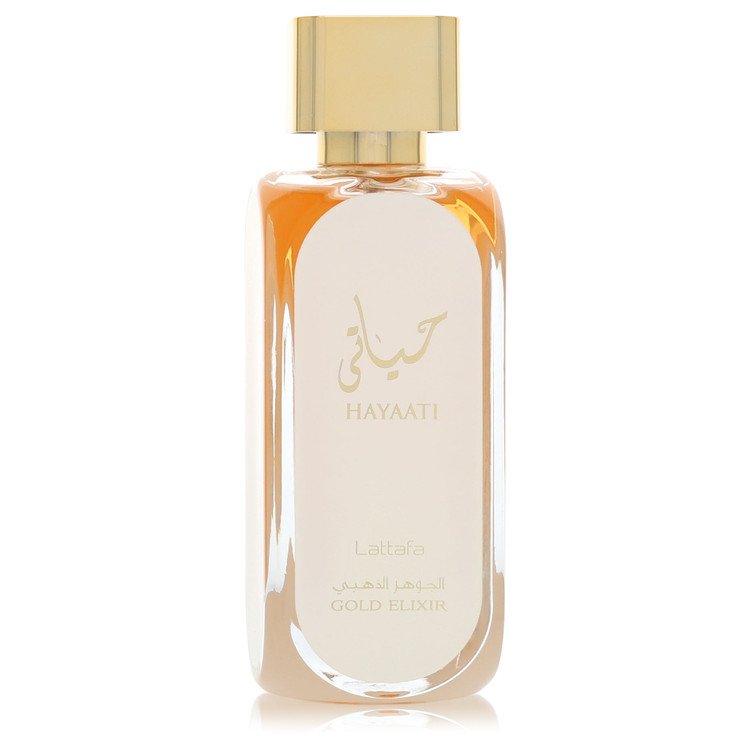 Lattafa Hayaati Gold Elixir Perfume by Lattafa Perfume 3.4 Oz Eau De Parfum Spray (Unisex Unboxed)
