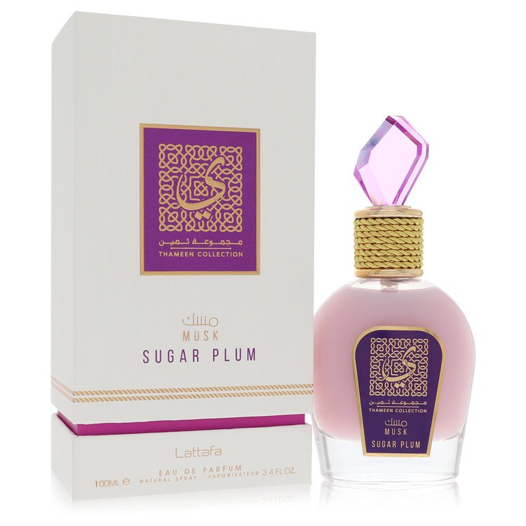 Lattafa Musk Sugar Plum Perfume by Lattafa 3.4 oz Eau De Parfum Spray (Unisex)