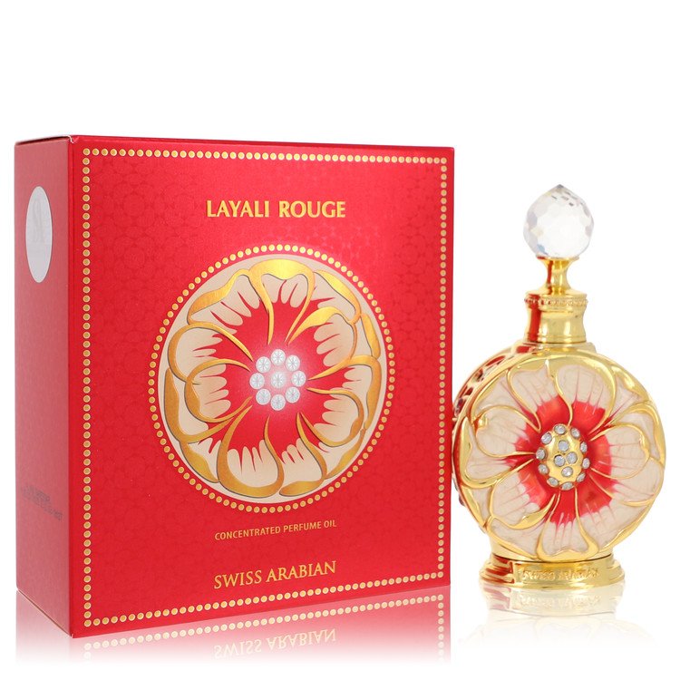 Swiss Arabian Layali Rouge by Swiss Arabian - Concentrated Perfume Oil 0.5 oz 15 ml for Women