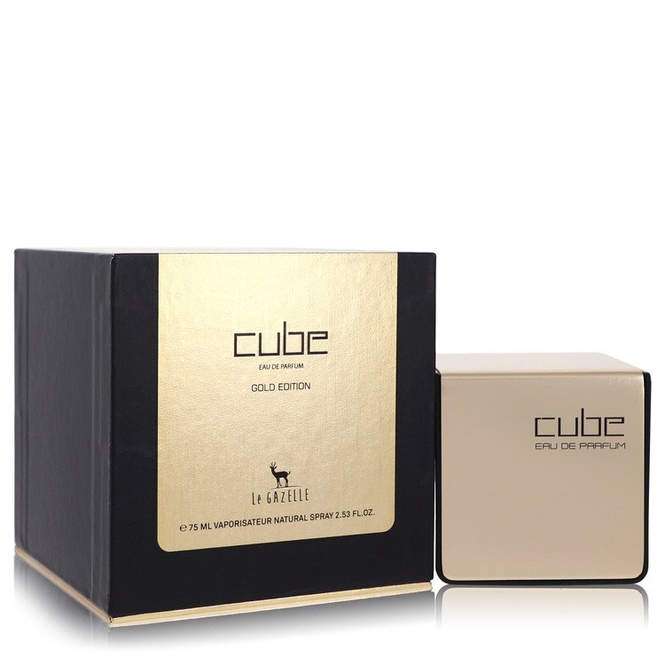 Le Gazelle Cube Gold Edition Cologne by Le Gazelle 2.53 oz Eau De Parfum Spray