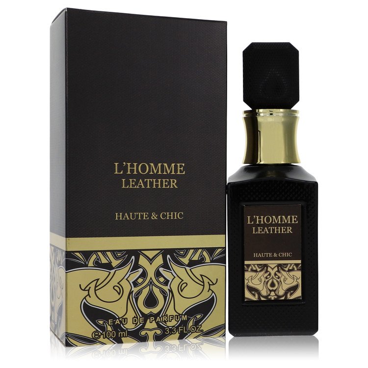 L'homme Leather Cologne by Haute & Chic 3.3 oz Eau De Parfum Spray