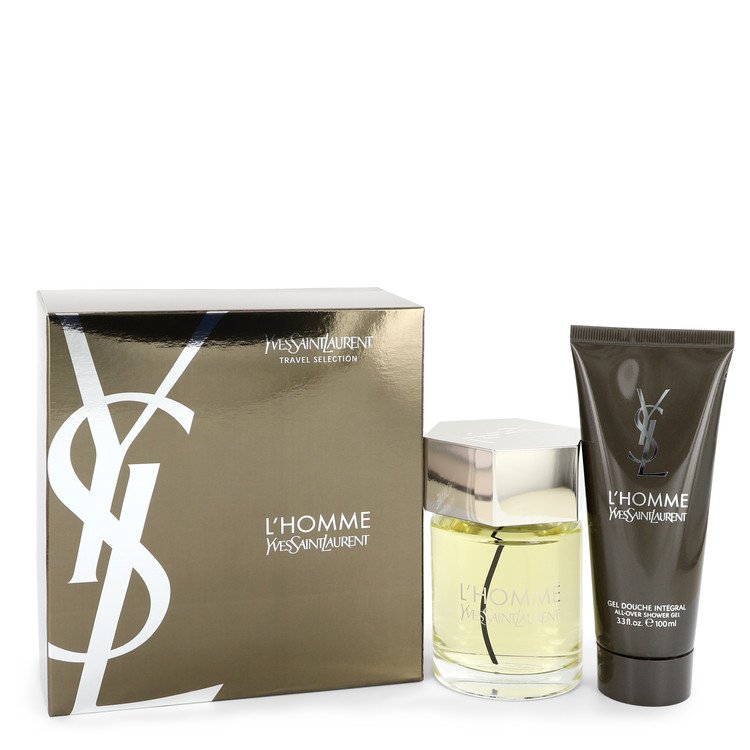 L'homme Cologne by Yves Saint Laurent -- Gift Set - 3.4 oz Eau De Toilette Spray + 3.4 oz Shower Gel