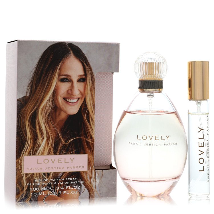 Lovely Perfume by Sarah Jessica Parker Perfume 3.4 Oz Eau De Parfum Spray + 1/2 oz Travel EDP Spray