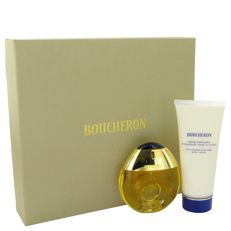 Boucheron Perfume by Boucheron -- Gift Set - 1.6 oz Eau De Toilette Spray + 3.4 oz Body Cream