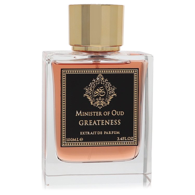 Minister Of Oud Greatness Cologne by Fragrance World Cologne 3.4 Oz Extrait De Parfum Spray (Unboxed)