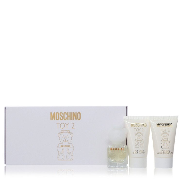 Moschino Toy 2 Perfume Gift Set - .17 oz Mini EDP Spray + .8 oz Body Lotion + .8 oz Shower Gel Guatemala