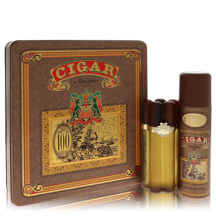 Cigar Cologne by Remy Latour -- Gift Set - 3.3 oz Eau De Toilette Spray + 6.6 oz Deodorant