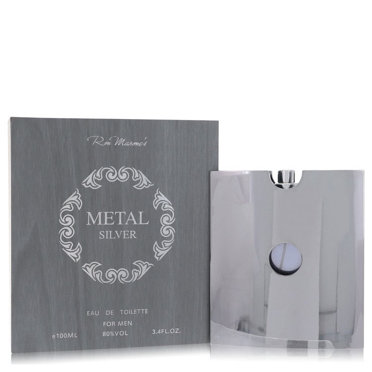 Metal Silver Cologne by Ron Marone 3.4 oz EDT Spray for Men