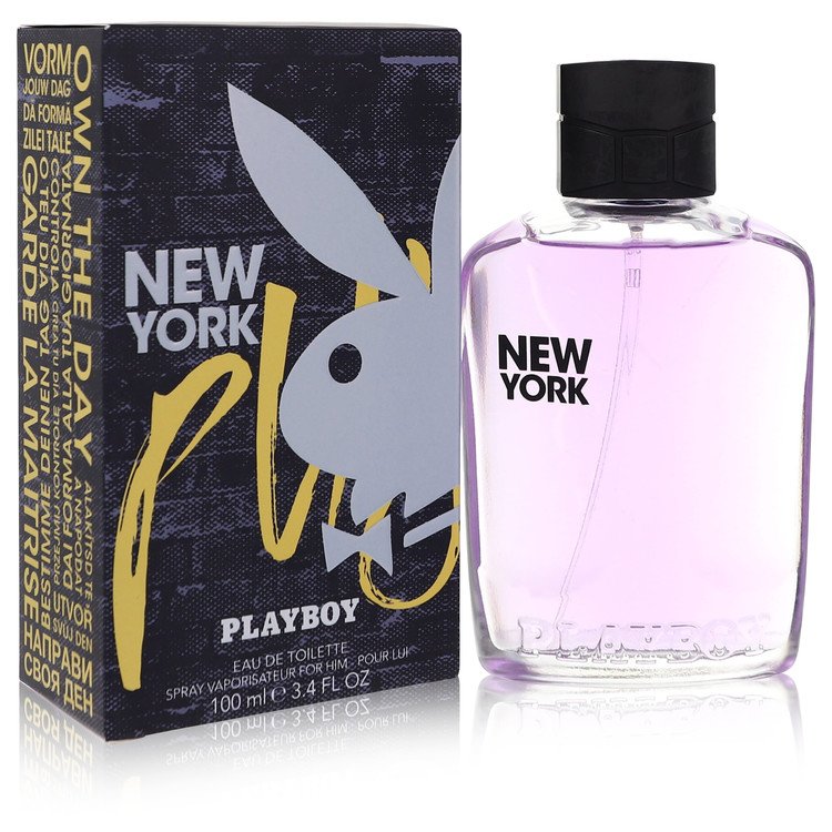 New York Playboy by Playboy Men Eau De Toilette Spray 3.4 oz Image