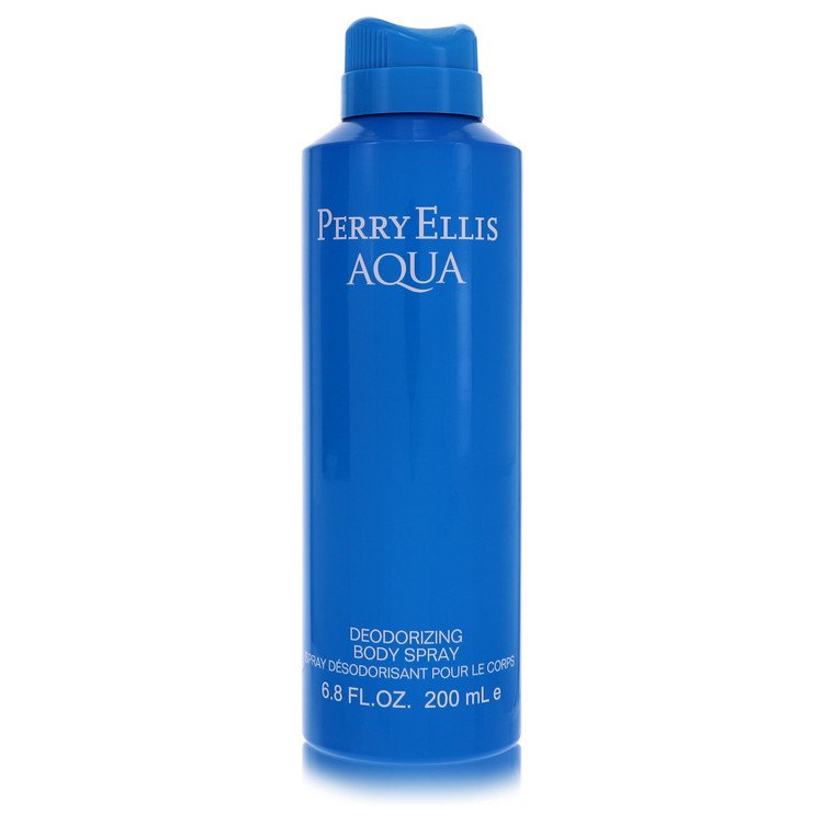 Perry Ellis Aqua Cologne by Perry Ellis 6.8 oz Body Spray