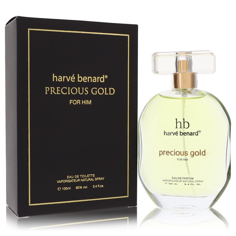 Precious Gold Cologne by Harve Benard 3.4 oz Eau De Toilette Spray