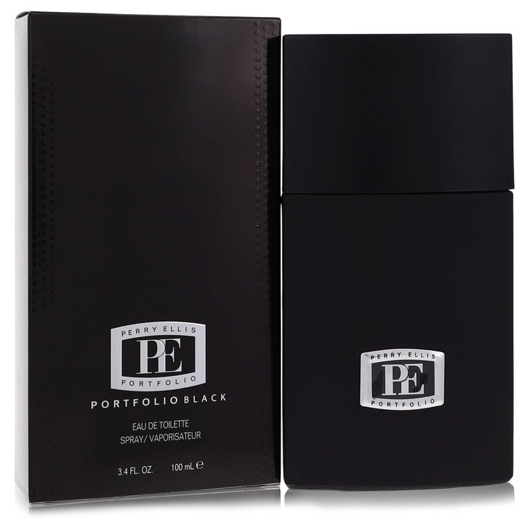 Portfolio Black by Perry Ellis Eau De Toilette Spray 3.4 oz For Men