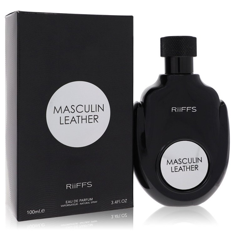Masculin Leather by Riiffs - Eau De Parfum Spray 3.4 oz 100 ml for Men