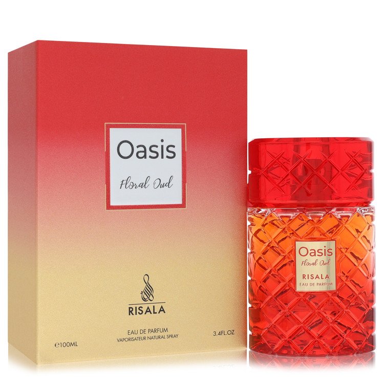 Risala Oasis Floral Oud Perfume by Risala Perfume 3.4 Oz Eau De Parfum Spray