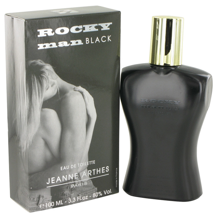 Rocky Man Black by Jeanne Arthes - Eau De Toilette Spray 3.3 oz 100 ml for Men