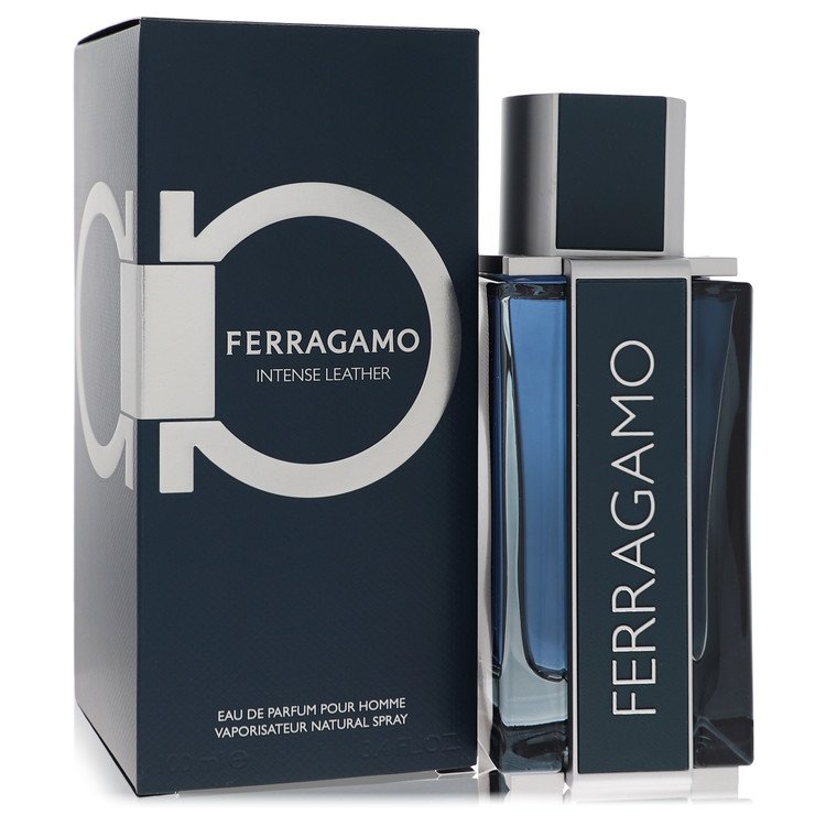 Salvatore Ferragamo Intense Leather Cologne by Salvatore Ferragamo 3.4 oz Eau De Parfum Spray