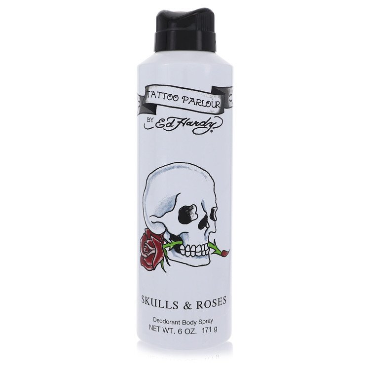 Christian Audigier Skulls & Roses Cologne 6 oz Deodorant Spray Guatemala