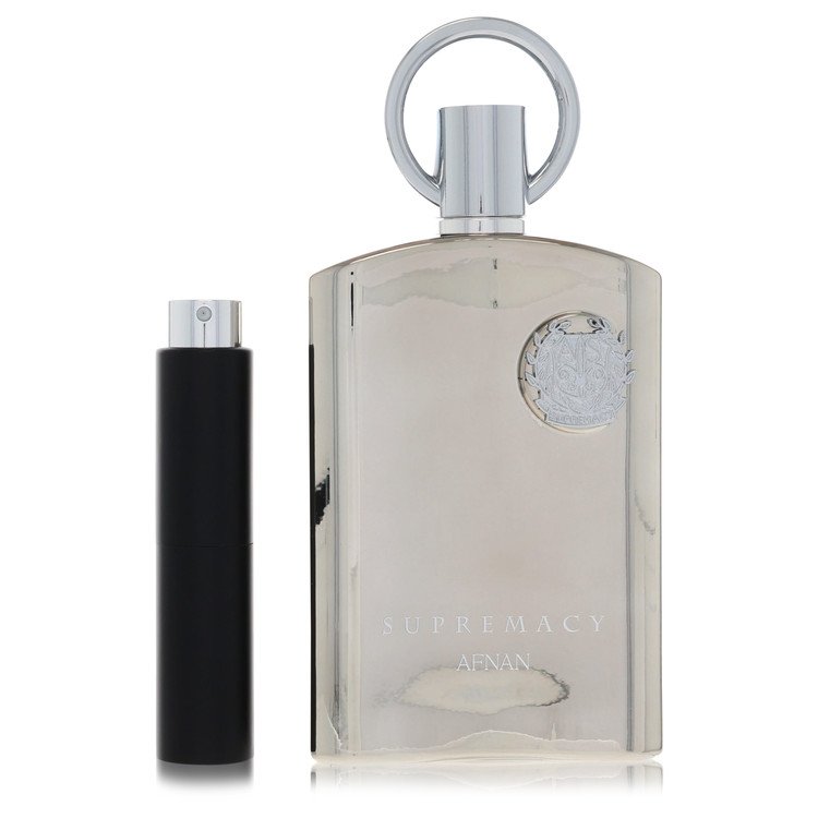 Supremacy Silver Cologne by Afnan Cologne 0.27 Oz Travel Spray