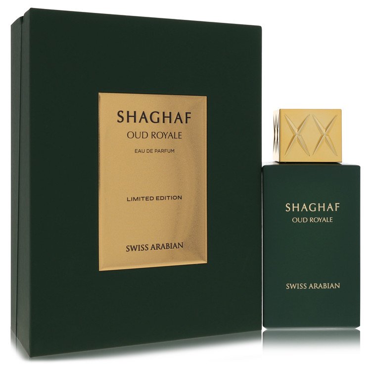 Swiss Arabian Shaghaf Oud Royale Cologne by Swiss Arabian Cologne 2.5 Oz Eau De Parfum Spray (Unisex) Limited Edition