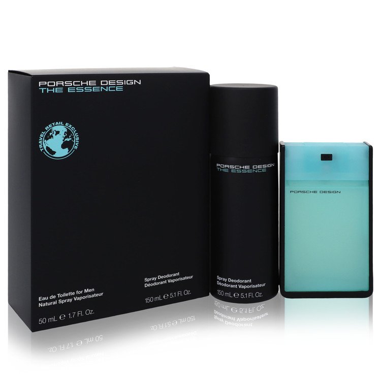 The Essence Cologne by Porsche -- Gift Set - 1.7 oz Eau De Toilette Spray + 5.1 oz Deodorant Spray