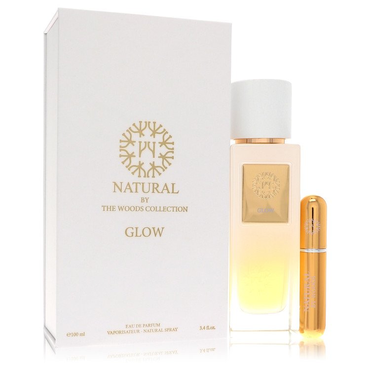 The Woods Collection Natural Glow Perfume by The Woods Collection 3.4 oz Eau De Parfum Spray (Unisex) With Mini Refillable Spray