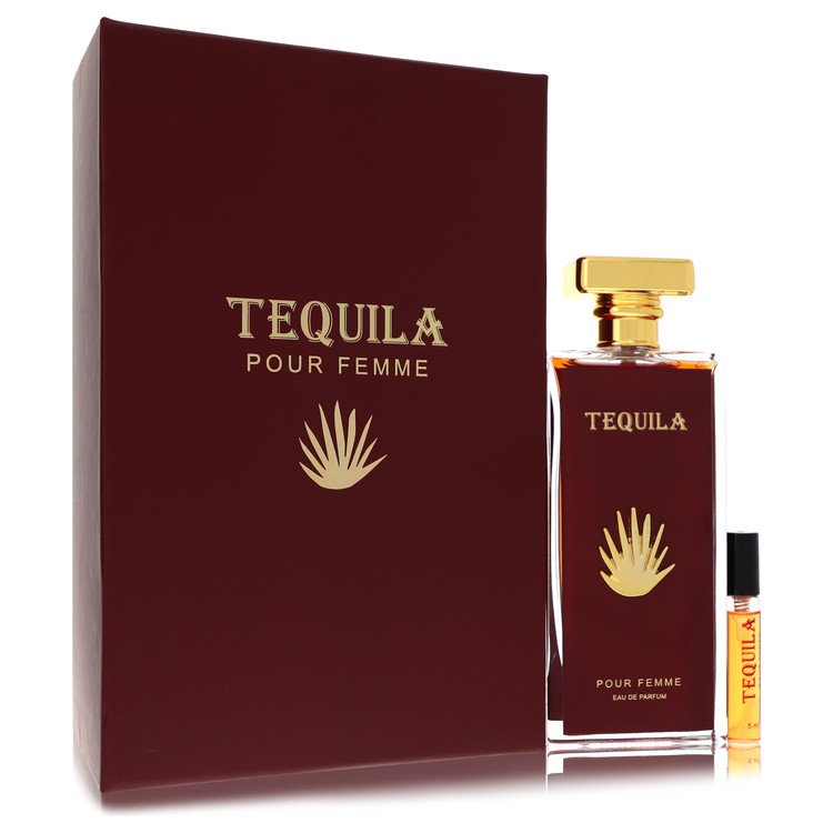 Tequila Pour Femme Red by Tequila Perfumes Women Eau De Parfum Spray + Free .17 oz Mini EDP Spray 3.3 oz Image