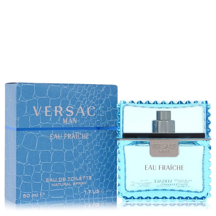 Versace Man Cologne 1.7 oz Eau Fraiche Eau De Toilette Spray (Blue) Guatemala