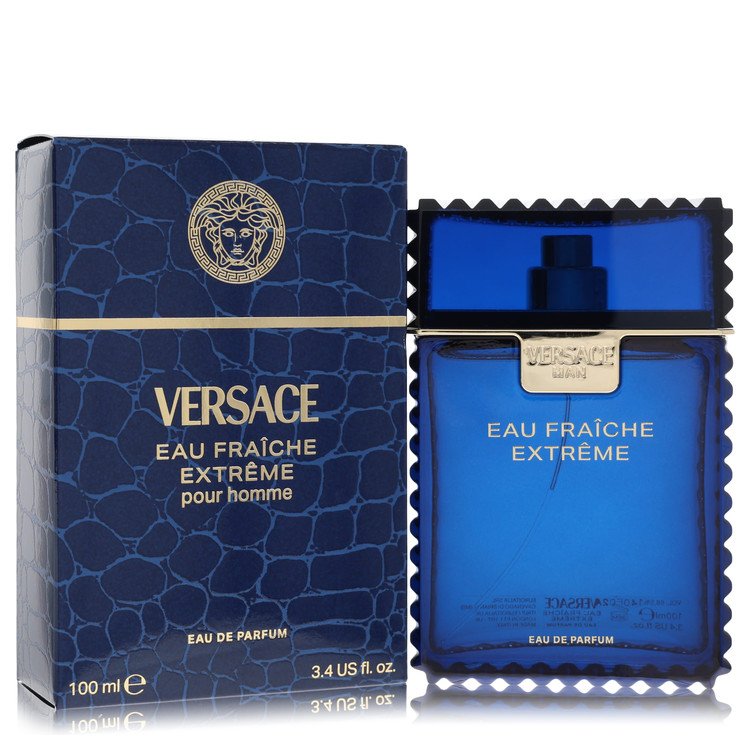 Versace Man Eau Fraiche Extreme Cologne by Versace Cologne 3.4 Oz Eau De Parfum Spray
