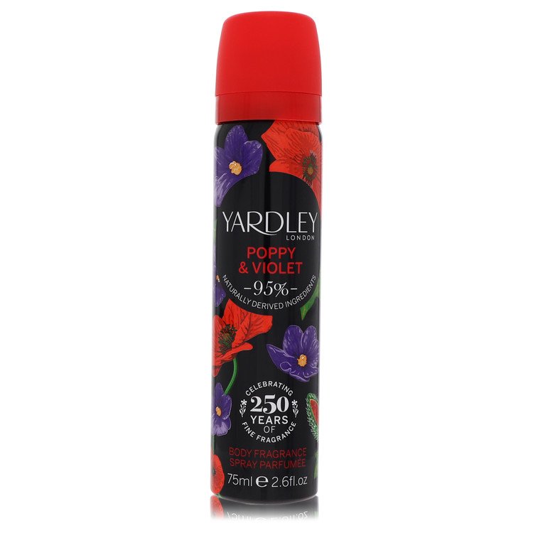 Yardley London Yardley Poppy & Violet Perfume 2.6 oz Body Fragrance Spray Guatemala