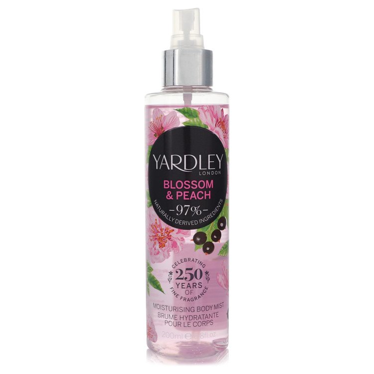 Yardley Blossom & Peach Perfume by Yardley London 6.8 oz Moisturizing Body Mist (Tester)