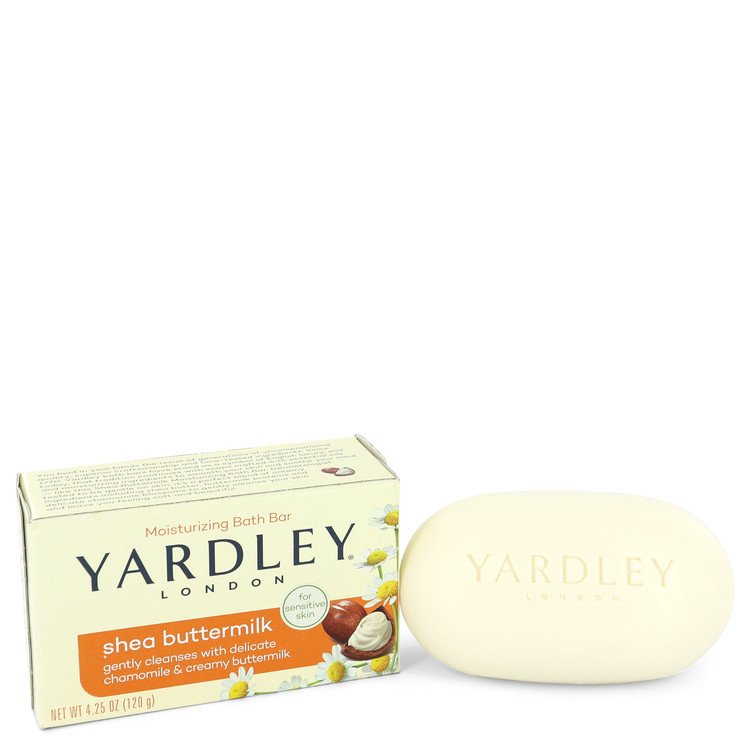 Yardley London Soaps 4.25 oz Shea Butter Milk Naturally Moisturizing Bath Soap Guatemala