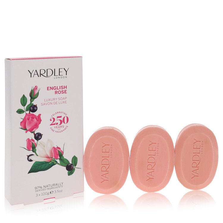 Yardley London English Rose Yardley Perfume 3.5 oz 3 x 3.5 oz  Luxury Soap Guatemala