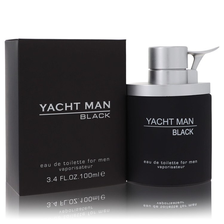Yacht Man Black Eau De Toilette Spray 3.4 Oz For Men