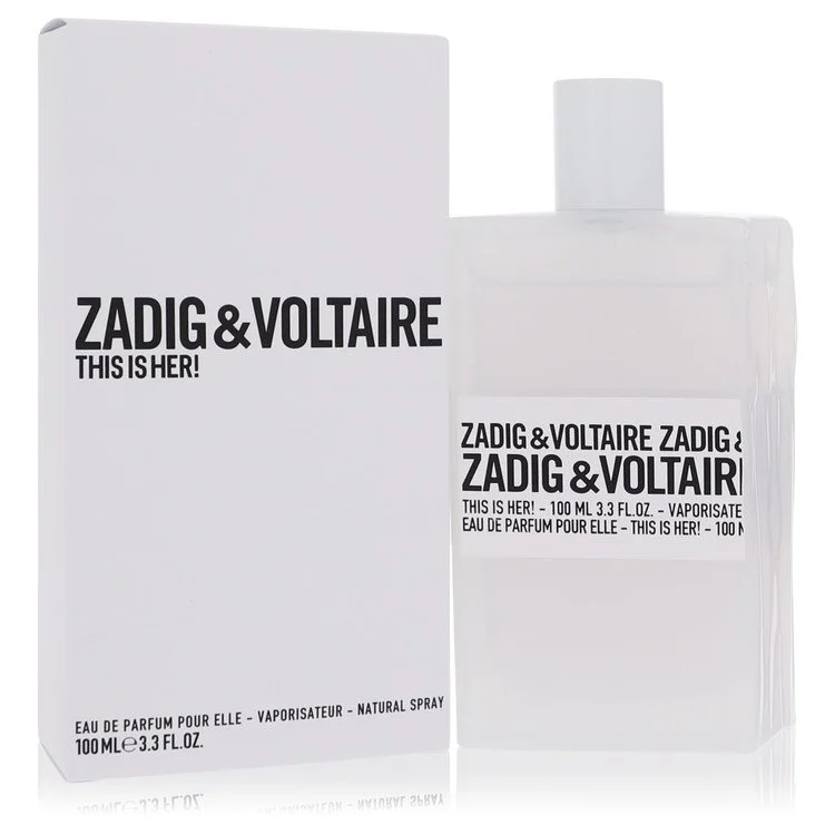 This Is Her Eau De Parfum Spray (unboxed) By Zadig & Voltaire - 3.4 oz This Is Her Eau De Parfum Spray (unboxed) By Zadig & Voltaire - 3.4 oz