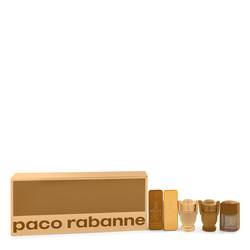 1 Million Prive Cologne by Paco Rabanne Cologne -- Gift Set -  Travel Mini Set Includes 1 Million, 1 Million Prive, Invictus, Invictus Intense and Pure XS